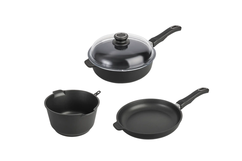 Kit Indispensable Poele Sauteuse Casserole haut de gamme de cuisine induction gastrolux