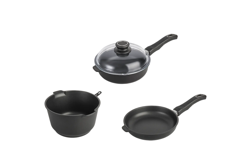 Kit Indispensable Poele Sauteuse Casserole haut de gamme de cuisine induction gastrolux