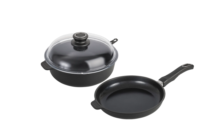 Batterie de cuisine haut de gamme induction Poele Sauteuse Kit Decouverte Gastrolux France