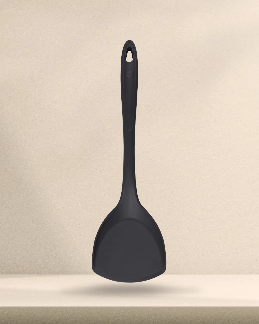 Spatule Woll Cook-It En Silicone Flexible - Lèvre Fine 7cm, Longueur 31.5cm, Résistante à 220°C, Lave-vaisselle